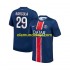 Camisola Paris Saint-Germain Bradley Barcola 29 Homem Equipamento Primeiro 2024-2025 Manga Curta
